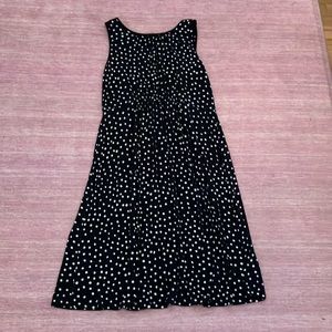 Polkadot maternity dress, A Pea in the Pod, L